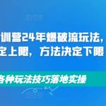 拼多多24年独家特训营！揭秘爆款流量爆破法则，产品潜力无限，独家技巧助你实操翻倍销量！