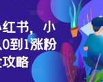 掘金小红书：0基础快速涨粉至1万，揭秘小红书变现独家攻略！