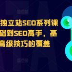 谷歌SEO终极教程：零基础速成SEO高手，全面揭秘基础到高级技巧，打造爆款独立站！