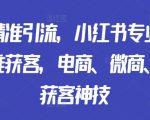 矩阵引爆流量秘诀：小红书专业号矩阵操控精准获客，电商微商门店客流暴增技巧大揭秘！