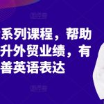 外贸SOP系列课程：极速提升业绩秘籍，英语沟通能力飙升，订单滚滚来！