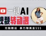 AI视频转动漫黑科技，轻松实现月入过万！揭秘高收益搬运攻略，新手必看！