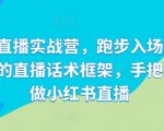 小红书直播速成攻略：抢跑直播市场，独家定制话术框架，一对一指导，轻松成为小红书直播达人！