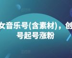 抖音美女音乐号独家秘籍：快速起号+高效涨粉，素材大放送！