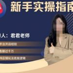 君君带你玩转小红书电商：从新手小白到高手运营全攻略，实操秘籍一网打尽！