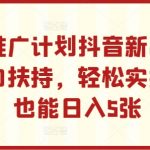 小程序推广秘籍：抖音最新赚钱攻略，官方狂热支持，轻松上手，新手也能日赚500+，揭秘内幕！