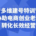 抖音独家多维建号秘籍训练营第44期盛大开启，助力电商创业者翻倍转化率，实现持久盈利！