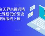 2024年独家揭秘：万相台无界关键词精准引流秘籍，超值线上课程限时抢！轻松掌握人群定位，引爆流量！