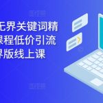 2024年独家揭秘：万相台无界关键词精准引流秘籍，超值线上课程限时抢！轻松掌握人群定位，引爆流量！