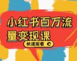揭秘小红书百万流量变现秘诀，免费领取顶级电商教程！
