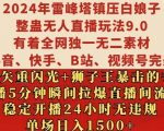 2024年独家揭秘：雷峰塔下白娘子无人直播整蛊玩法9.0，24小时稳定开播无违规，日赚1.5K秘籍大公开！