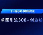 揭秘11月小红书独家引流攻略，一张图轻松吸引300+创业粉丝，成功率飙升！