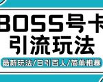 BOSS直聘独家揭秘：流量卡引流变现攻略，日赚200+创业粉丝，轻松实现财富增长！