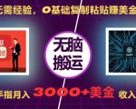 轻松上手，零基础也能复制粘贴赚美金，动动手指实现月入3000+美元，财富无上限——揭秘快速赚钱秘诀！