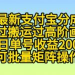 11月支付宝躺赢攻略：小白也能日入200+，揭秘高阶画风搬运赚钱秘诀，收益翻倍不是梦！