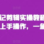 人物传记剪辑终极教程：零基础快速精通，一技在手多重收益！