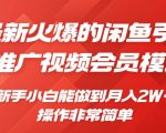 影视会员推广秘籍：0成本闲鱼引流，新手小白月入过万，独家揭秘赚翻天技巧！