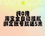 淘宝全自动挂机攻略：纯0成本，一键授权登录立赚5元，多账号操作暴利揭秘！