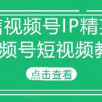 微信视频号IP打造精英班——独家短视频教程，助你快速成为流量大咖！