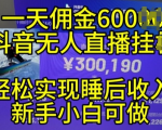 2024年11月抖音无人直播带货暴利揭秘：小白逆袭成神，24小时躺赚攻略，打造全自动管道收入！