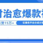 山村奇迹治愈视频火爆全网，单条播放狂揽150万点赞，日赚1000元不是梦！