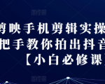 剪映剪辑大师课：轻松拍出抖音爆款视频，小白逆袭成高手必学教程！