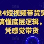 2024年短视频带货终极攻略：揭秘底层逻辑，告别盲目带货，实现销量翻倍！