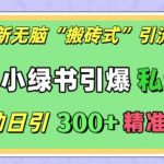揭秘：全自动引流黑科技！小绿书爆款操作，日引300+精准创业粉，轻松实现私域流量爆发！