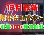 12月独家揭秘：零成本音频平台引流秘籍，轻松日吸300+高价值创业粉丝！