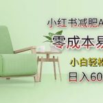 揭秘小红书减肥AI新玩法：零成本操作，日赚斗金，新手也能轻松掌握！