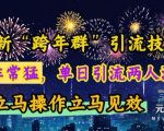 跨年流量狂欢！揭秘日引千人秘籍，一招制胜快速满群，立即行动见证奇迹！