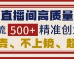 抖音直播秘籍：轻松日引500+精准创业粉，无需连麦、不上镜，暴力吸粉新玩法！