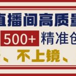 抖音直播秘籍：轻松日引500+精准创业粉，无需连麦、不上镜，暴力吸粉新玩法！