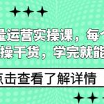 揭秘高效私域流量运营秘诀，章节实操干货满满，轻松上手打造流量帝国！