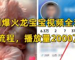 全网独家！2000万+播放量的龙宝宝视频全套操作教程，揭秘萌宠养成秘籍！