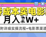 零成本赚翻天！月入过万的电影票销售秘籍，独家实操流程揭秘！