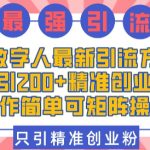 AI数字人引流黑科技，日增200+高意向创业粉丝，轻松复制矩阵推广策略！