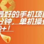 揭秘：年前必看手机赚钱项目，仅需60秒，单机操作，日赚200元不是梦！