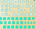 2024年独家美女无人直播睡眠模式，创新内置线条技巧，日赚3000+，揭秘流量暴增秘诀！