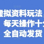揭秘：闲鱼虚拟资料赚钱攻略，双倍收益轻松实现，每天仅需10分钟，全自动发货躺赢！
