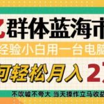 6亿人群巨大商机揭秘：零基础小白仅凭一台电脑，月入过万不是梦！