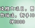 新手必看：10天轻松学会小说推文项目，图文创作技巧，快速赚取3000元！