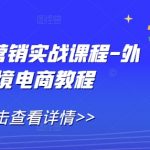 外贸营销终极攻略：全面揭秘跨境电商实战课程，快速提升业绩！
