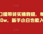 快手带货实操秘籍，月入10万不是梦，新手速成攻略，轻松开启赚钱之旅！