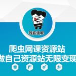揭秘：打造个人爬虫网课资源站，实现无限变现的赚钱秘诀！
