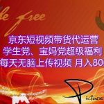 京东短视频带货躺赢攻略：学生党、宝妈党必看！轻松上传视频，月入8000+不是梦，独家揭秘赚钱秘诀！
