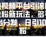 短视频平台独家引流秘籍，轻松日增100创业粉，跨平台推广策略大揭秘！