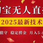 2025年淘宝无人直播黑科技揭秘：自动赚钱，月入过万，轻松躺赢！