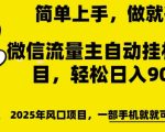 微信流量主躺赢攻略：自动挂机推广，日赚斗金不是梦，新手也能快速上手，揭秘稳定收益秘诀！