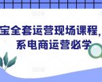 淘宝运营实战课程大全，掌握淘系电商成功秘诀，轻松提升销量！